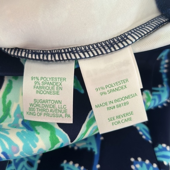 NWT Lily Pulitzer Lelicia Dress High Tide Navy Size 2 - Picture 15 of 16